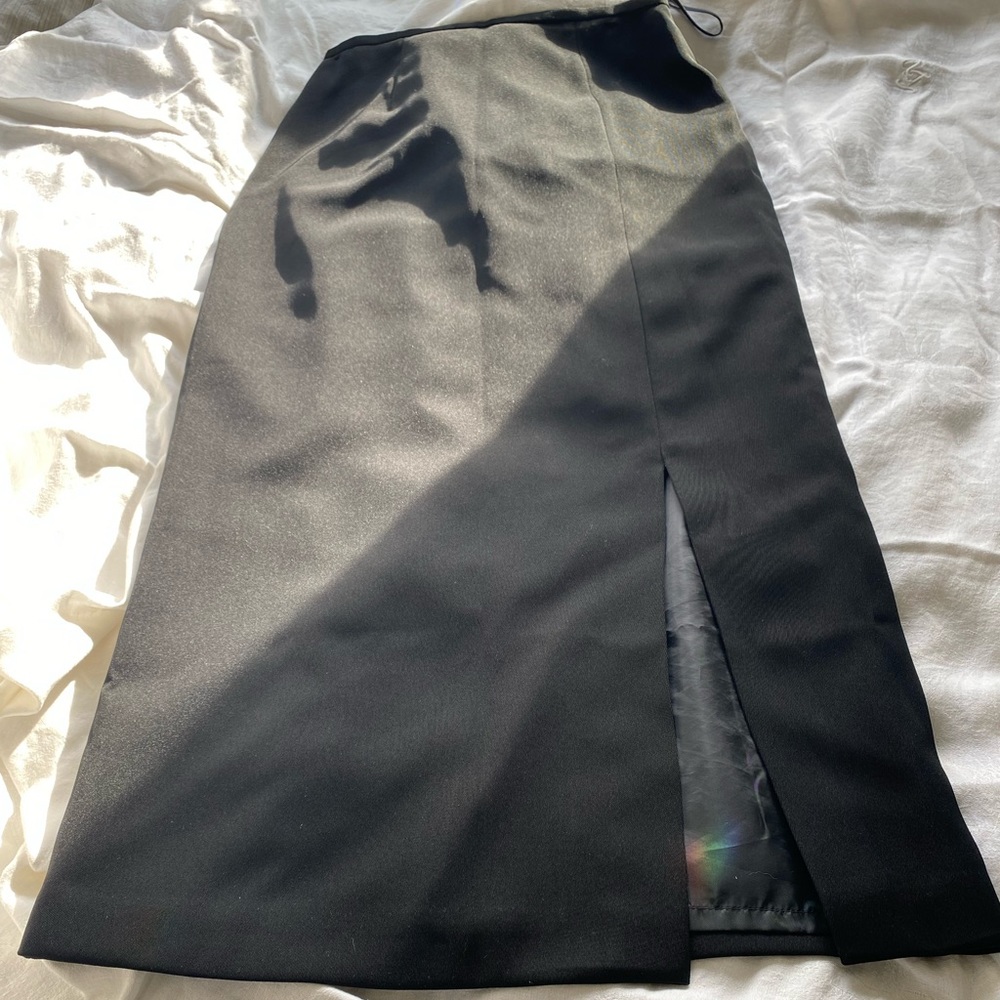 Black High Waist Maxi Skirt